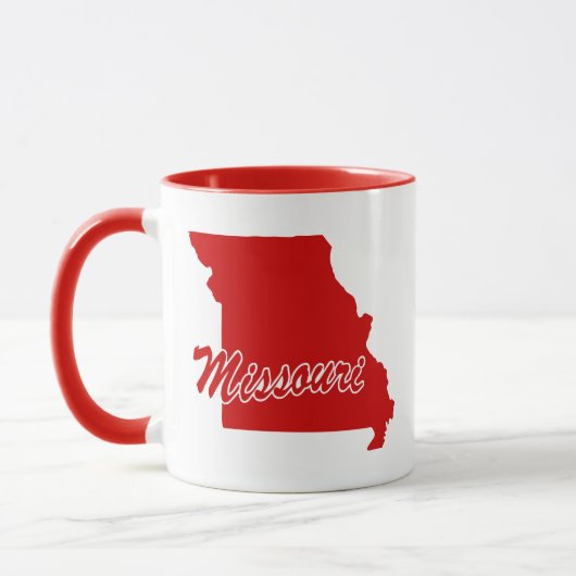 De staat Missouri Shape Red Mok (Links)