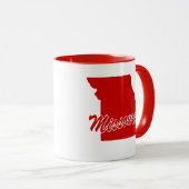 De staat Missouri Shape Red Mok (Voorkant rechts)