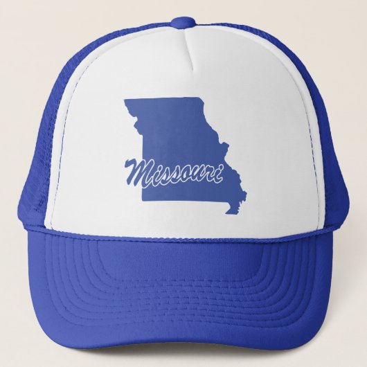 de staat Missouri Shape Trucker Hat Pet (Voorkant)