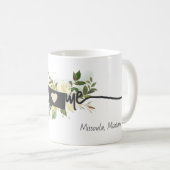 De staat Montana heeft uw rustieke thuisstad geper Koffiemok (Voorkant rechts)