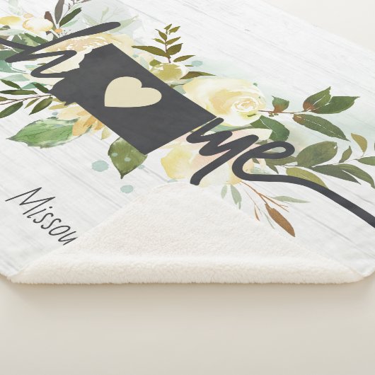 De staat Montana heeft uw rustieke thuisstad geper Sherpa Deken (3/4)