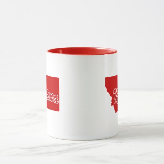De staat Montana Shape Red Mok (Midden)