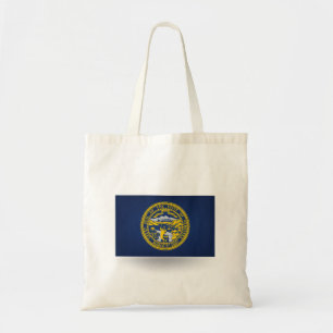 De staat Nebraska Flag Canvas tas