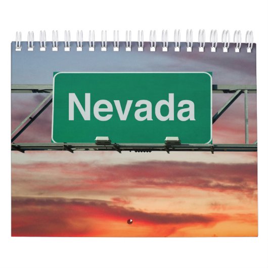 De staat Nevada Collectie Wall Calendar Kalender (Hoes)