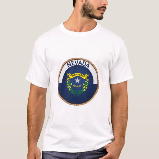 de staat Nevada Flag Seal T-Shirt (Voorkant)