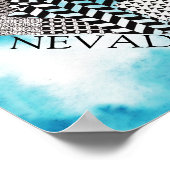 De staat Nevada Illustration Poster (Hoek)