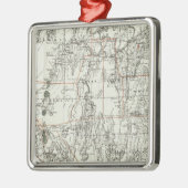 De staat Nevada Metalen Ornament (Links)