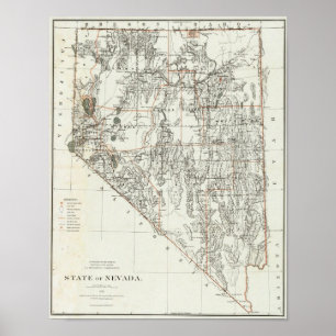 De staat Nevada Poster