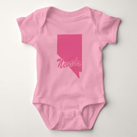 De staat Nevada Shape Baby Bodysuit (Voorkant)