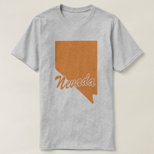 De staat Nevada Shape T-shirt (Design voorkant)