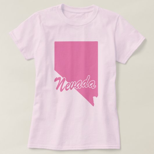 De staat Nevada Shape T-shirt (Design voorkant)