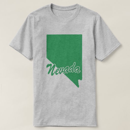 De staat Nevada Shape T-shirt (Design voorkant)