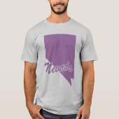De staat Nevada Shape T-shirt (Voorkant)