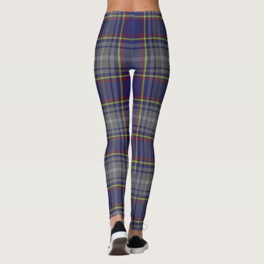 De staat Nevada tartan plaid Leggings (Achterkant)