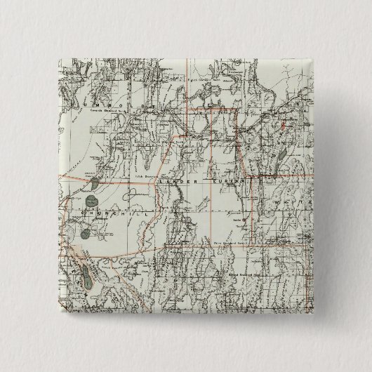 De staat Nevada Vierkante Button 5,1 Cm (Voorkant)