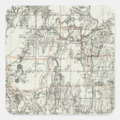 De staat Nevada Vierkante Sticker (Voorkant)