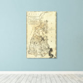 De staat New Hampshire 2 Canvas Afdruk (Insitu (Houten vloer))