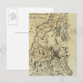 De staat New Hampshire 3 Briefkaart (Voorkant / Achterkant)