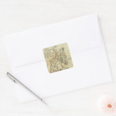De staat New Hampshire 3 Vierkante Sticker (Envelop)