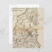 De staat New Hampshire Briefkaart (Voorkant / Achterkant)