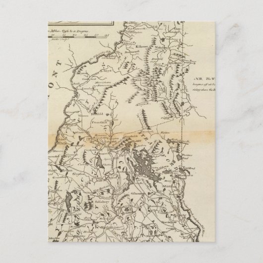 De staat New Hampshire Briefkaart (Voorkant)