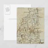 De staat New Hampshire Briefkaart (Voorkant / Achterkant)
