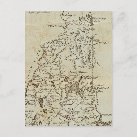 De staat New Hampshire Briefkaart (Voorkant)