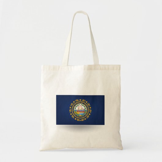 De staat New Hampshire Flag Canvas tas (Voorkant)