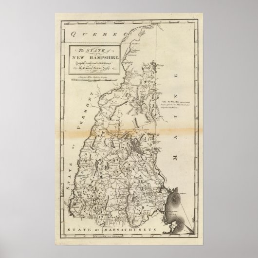 De staat New Hampshire Poster (Voorkant)