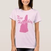 De staat New Hampshire Shape T-shirt (Voorkant)