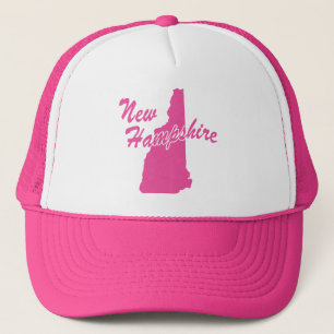 De staat New Hampshire Shape Trucker Hat Pet