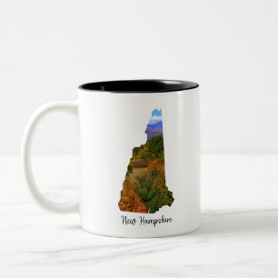 De staat New Hampshire-The Granite Tweekleurige Koffiemok