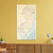 De staat New Jersey, 1877 Canvas Afdruk (Insitu (Woonkamer))