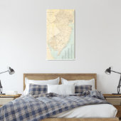 De staat New Jersey, 1877 Canvas Afdruk (Insitu (Slaapkamer))
