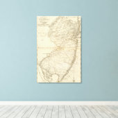 De staat New Jersey 2 Canvas Afdruk (Insitu (Houten vloer))