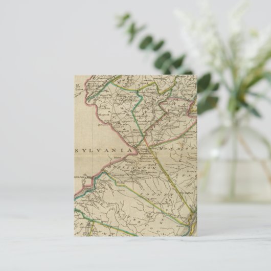 De staat New Jersey 3 Briefkaart (Staand voorkant)