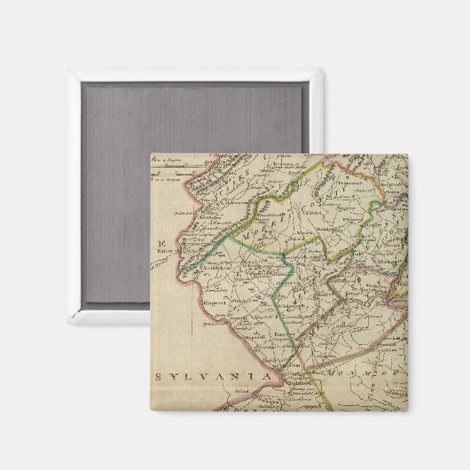 De staat New Jersey 3 Magneet (Voorkant / Achterkant)