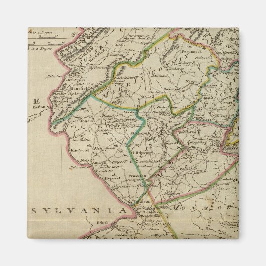 De staat New Jersey 3 Magneet (Voorkant)