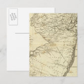 De staat New Jersey Briefkaart (Voorkant / Achterkant)