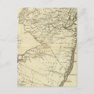 De staat New Jersey Briefkaart