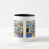 De staat New Jersey groot Briefkaart met grote le Mok (Midden)