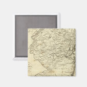 De staat New Jersey Magneet (Voorkant / Achterkant)