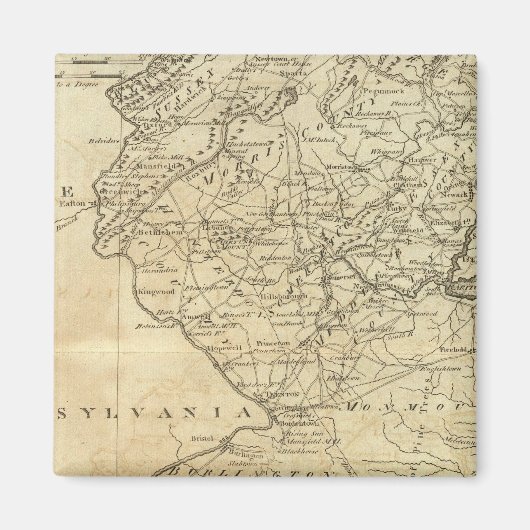 De staat New Jersey Magneet (Voorkant)