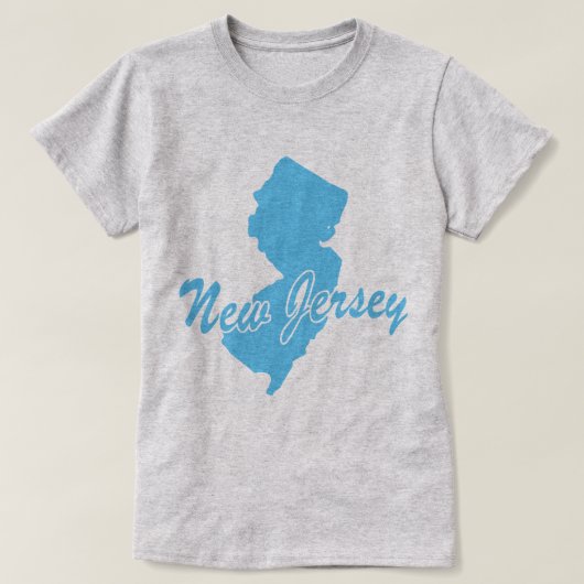 De staat New Jersey Shape T-shirt (Design voorkant)