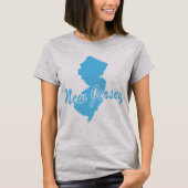 De staat New Jersey Shape T-shirt (Voorkant)