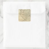 De staat New Jersey Vierkante Sticker (Tas)
