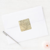 De staat New Jersey Vierkante Sticker (Envelop)