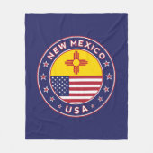 De staat New Mexico Fleece Deken (Voorkant)