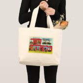 De staat New Mexico groot Briefkaart met grote le Tote Bag (Voorkant (product))