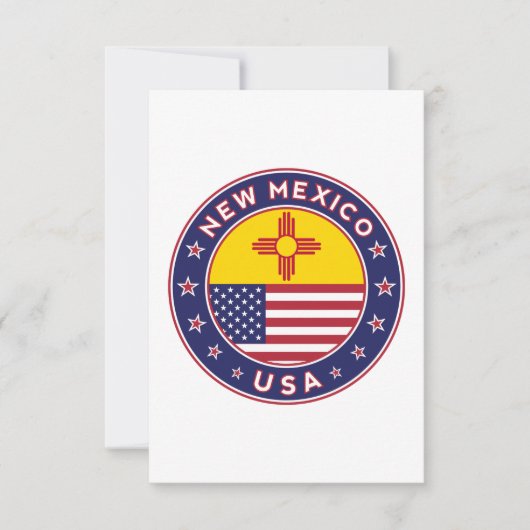 De staat New Mexico Kaart (Voorkant)